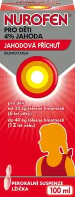 Nurofen pro děti jahoda 40 mg/ml, suspenze 100 ml