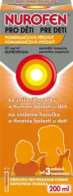 Nurofen pro děti 20 mg/ml, suspenze 200 ml (pomeranč)