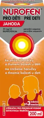 Nurofen pro děti jahoda 20 mg/ml, suspenze 200 ml